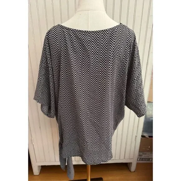 Michael Kors side tie blouse sz xl - Picture 4 of 4
